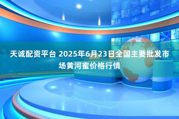 天诚配资平台 2025年6月23日全国主要批发市场黄河蜜价格行情