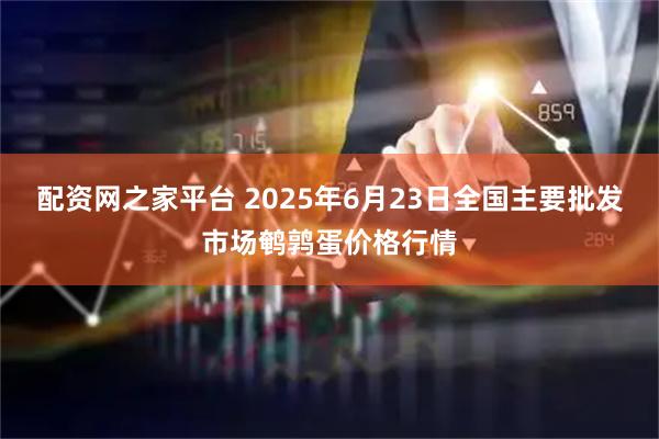 配资网之家平台 2025年6月23日全国主要批发市场鹌鹑蛋价格行情