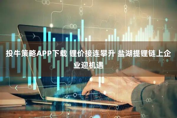 投牛策略APP下载 锂价接连攀升 盐湖提锂链上企业迎机遇
