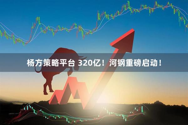 杨方策略平台 320亿！河钢重磅启动！
